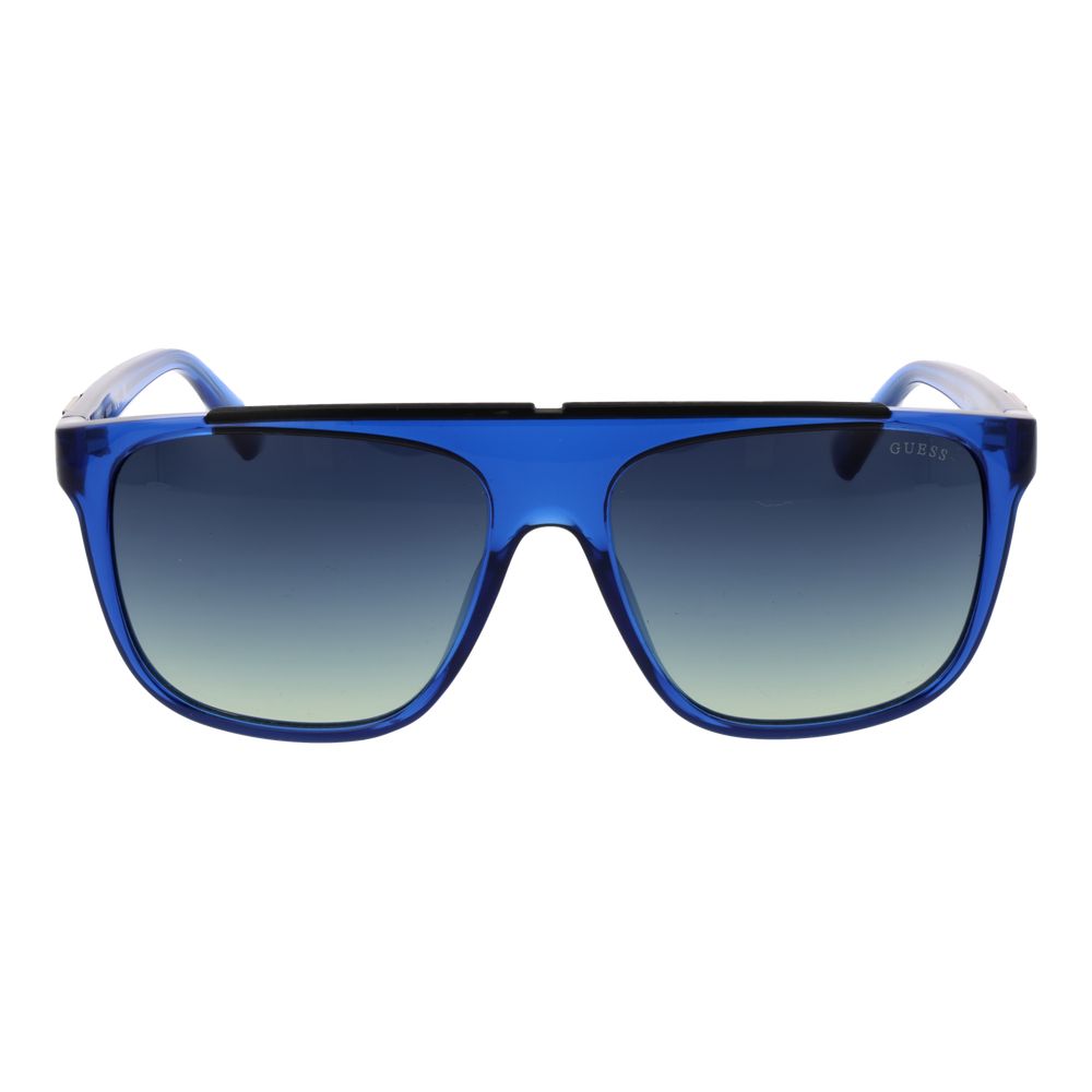 Guess Blue Stainless Steel Sunglasses for Men