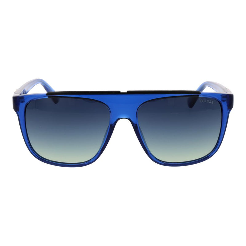 Guess Blue Stainless Steel Sunglasses for Men
