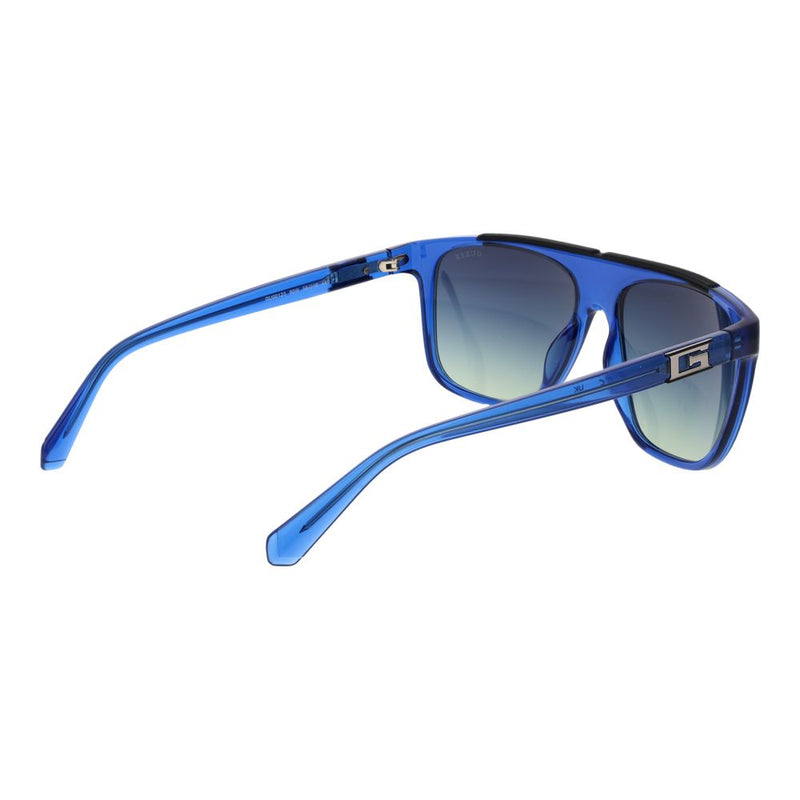 Guess Blue Stainless Steel Sunglasses for Men
