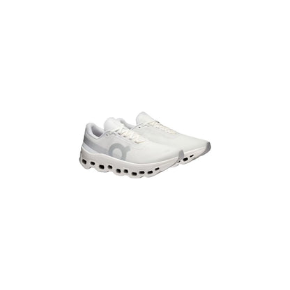On Running White Recycled Polyester Athletic Sneakers