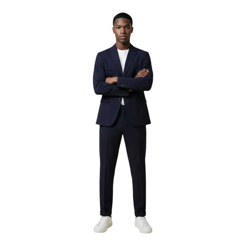 Mulish Blue Cotton Two-Piece Suit ABS110 LEOPARDI for Men