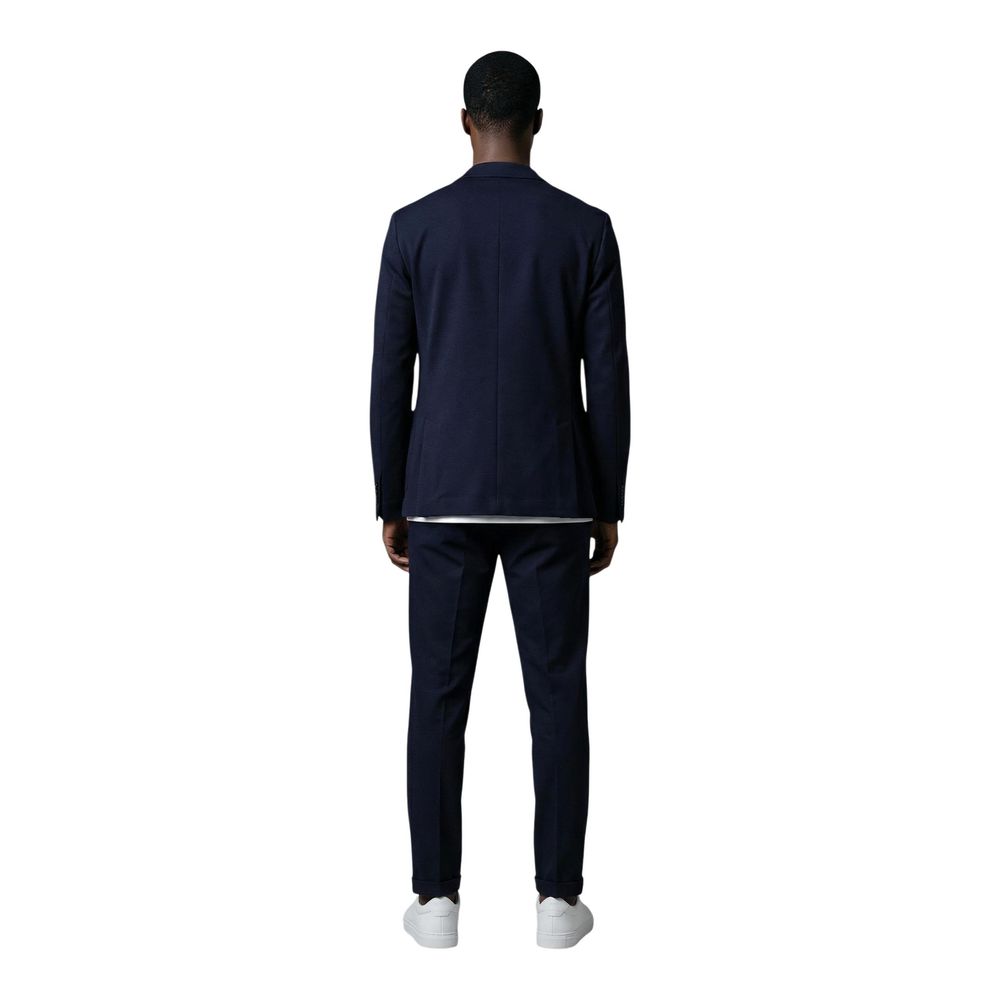 Mulish Blue Cotton Two-Piece Suit ABS110 LEOPARDI