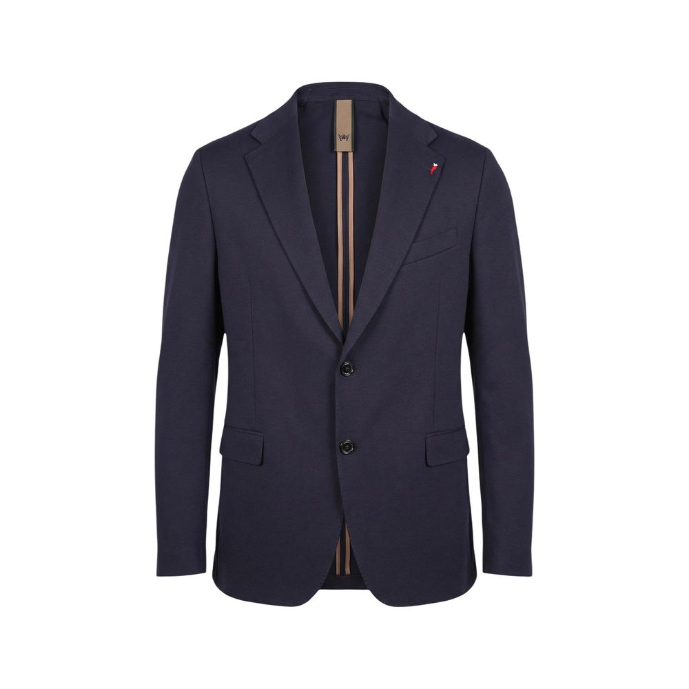 Mulish Blue Cotton Two-Piece Suit ABS110 LEOPARDI