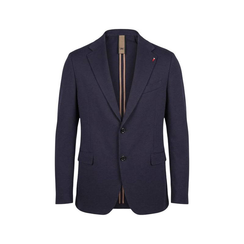 Mulish Blue Cotton Two-Piece Suit ABS110 LEOPARDI for Men