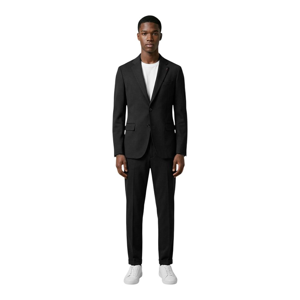 Mulish Black Cotton Two-Piece Suit - ABS110 LEOPARDI