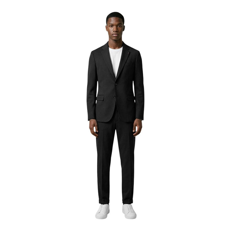 Mulish Black Cotton Two-Piece Suit ABS110 LEOPARDI