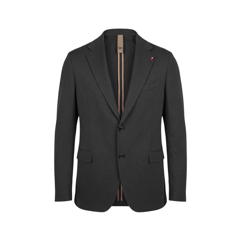 Mulish Black Cotton Two-Piece Suit - ABS110 LEOPARDI