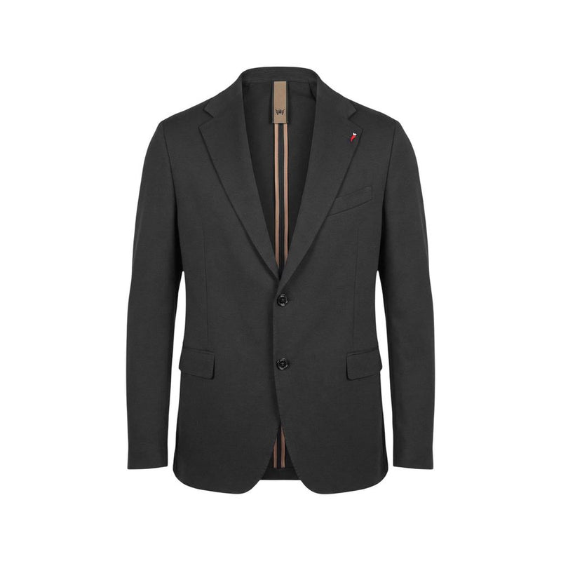 Mulish Black Cotton Two-Piece Suit ABS110 LEOPARDI