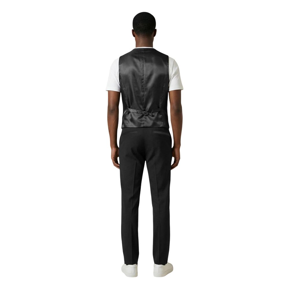 Mulish Black Polyester Three-Piece Suit - AB-213 3P MONETRASO