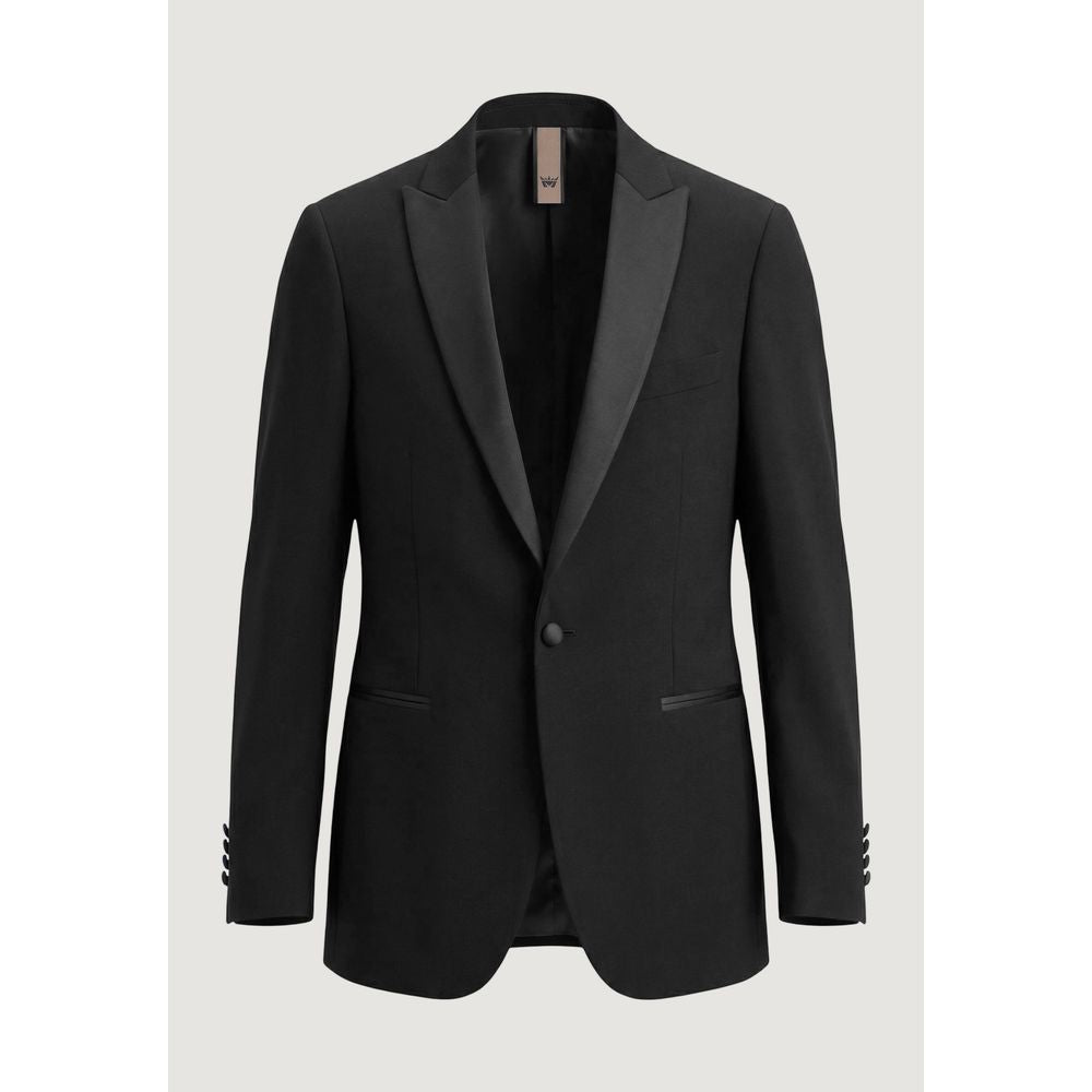 Mulish Black Polyester Three-Piece Suit - AB-213 3P MONETRASO