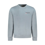 Napapijri Gray Cotton Men Sweater - Comfort Meets Style
