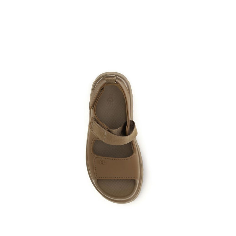 UGG Goldenglow Brown Recycled Polyester Sandals for Women