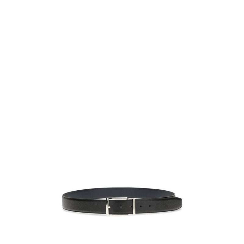 Ferragamo Blue Calf Leather Bos Taurus Regular Belt