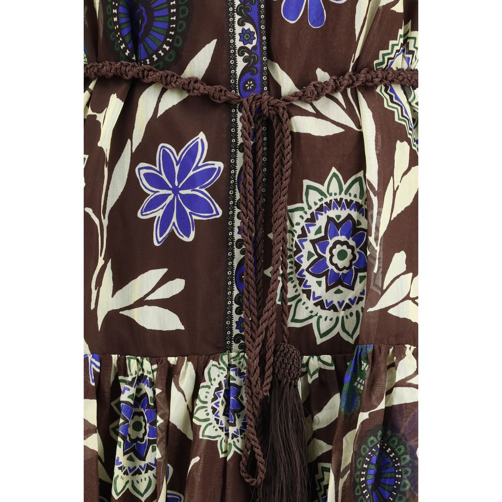 Alemais Jasper Brown Cotton Casual Dress