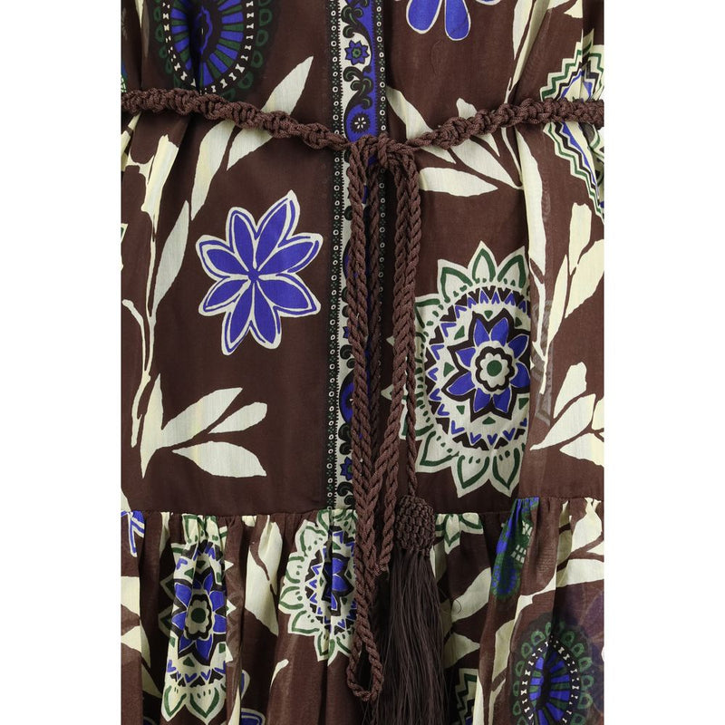 Alemais Jasper Brown Cotton Casual Dress for Women