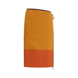 Saint Laurent Orange Nylon Midi Skirt - Modern Tie-Detail Design