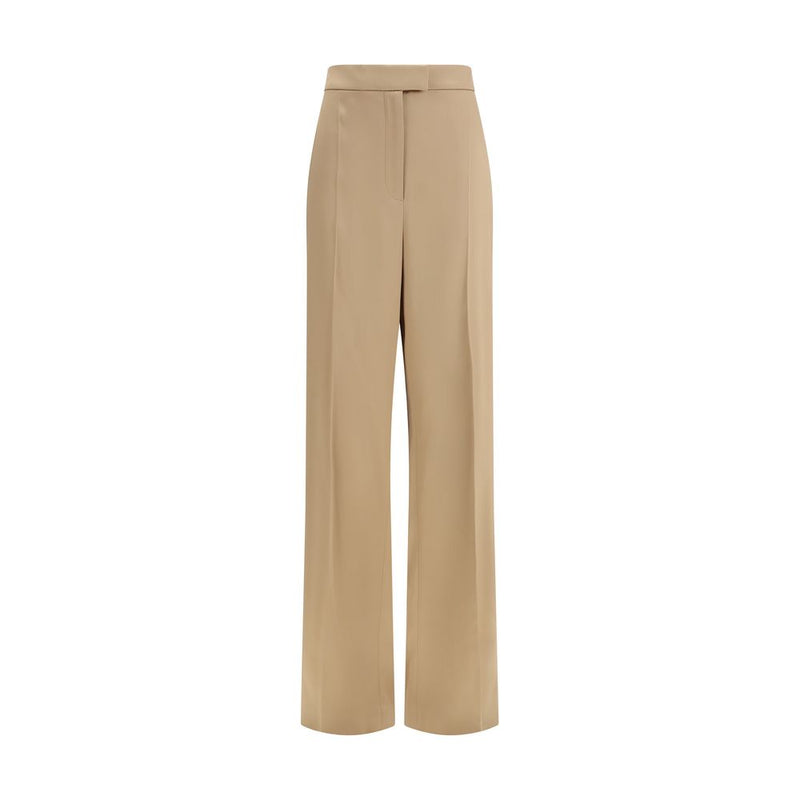 Valentino Garavani Beige Silk Dress Pants for Women