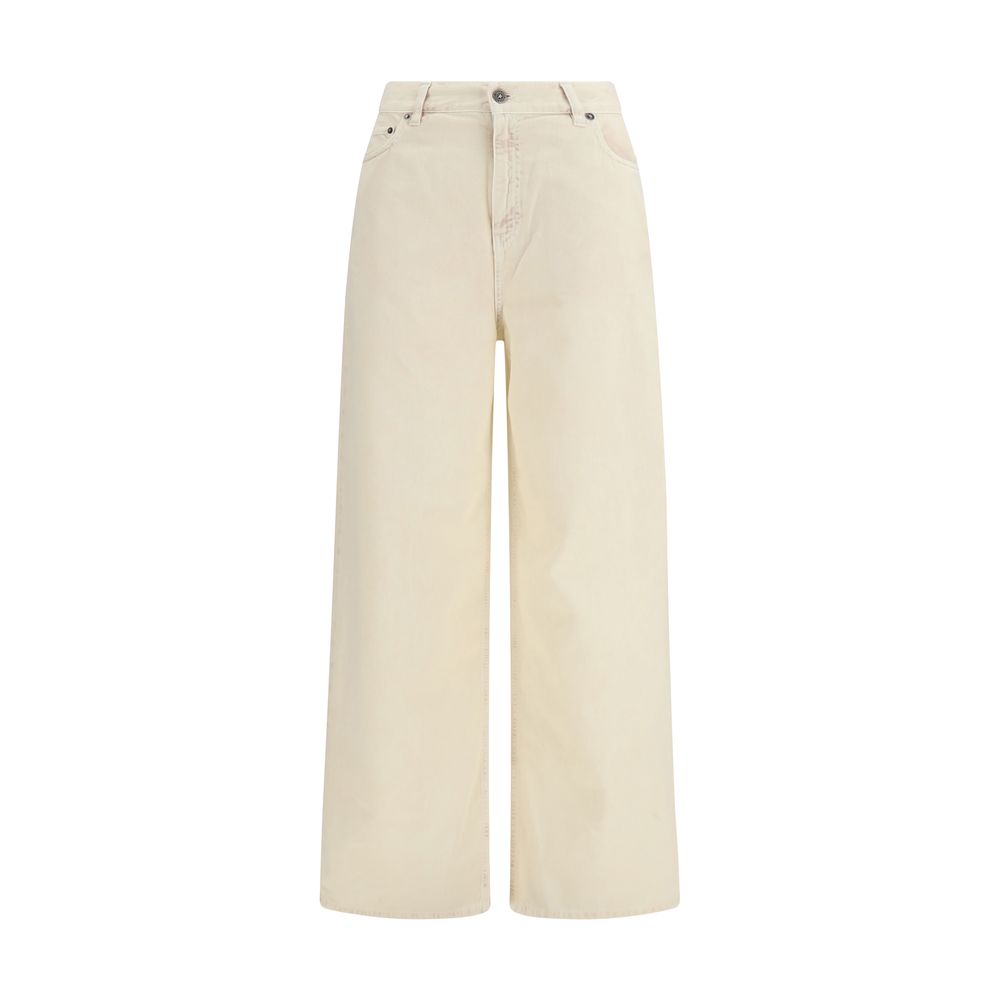 Golden Goose Bicolor Cotton Relaxed Fit Jeans for Women