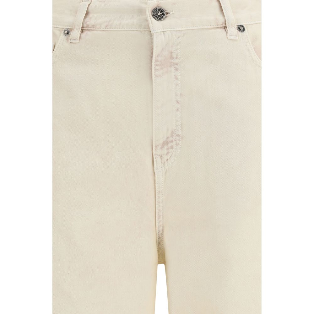 Golden Goose Bicolor Cotton Relaxed Fit Jeans for Women