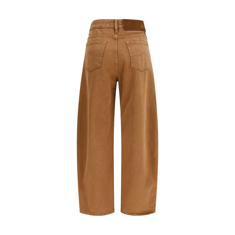 Jacob Cohen Brown Cotton Relaxed Fit Jeans - Women