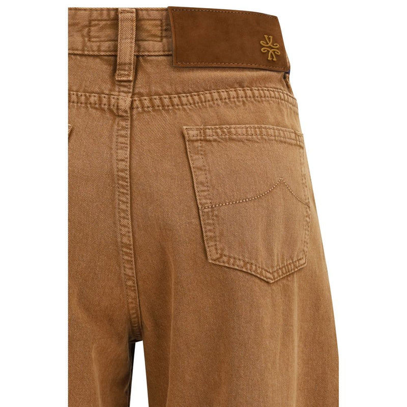 Jacob Cohen Brown Cotton Relaxed Fit Jeans - Women
