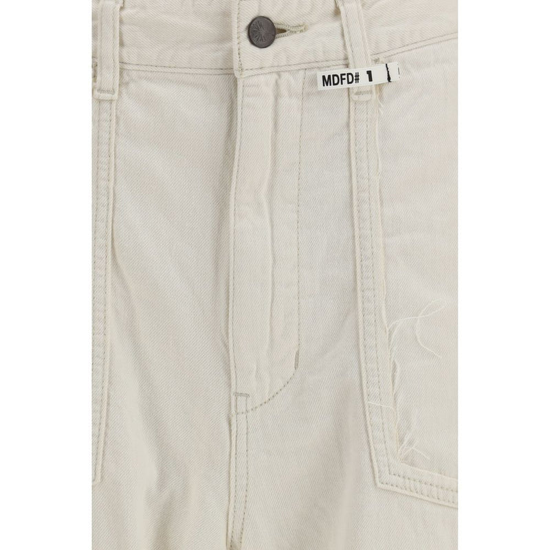Maison Mihara Yasuhiro White Cotton Casual Pants
