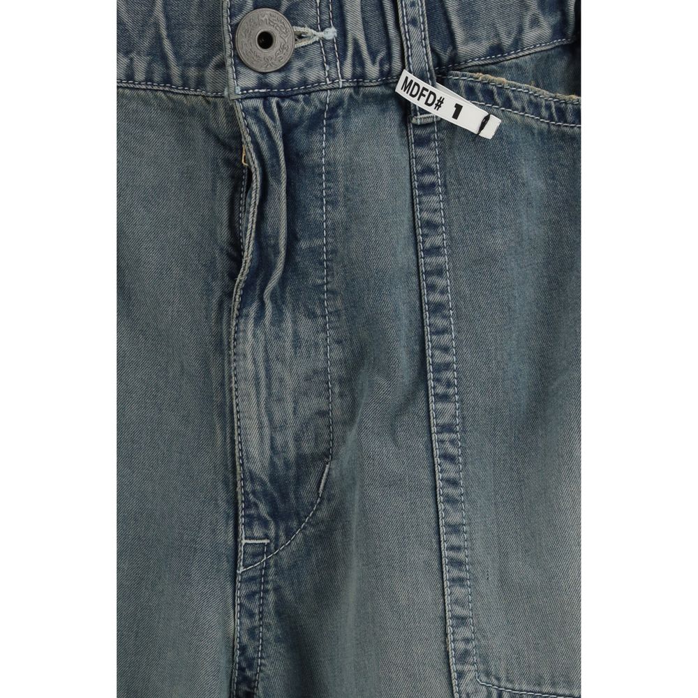 Maison Mihara Yasuhiro Jean en coton bleu coupe décontractée