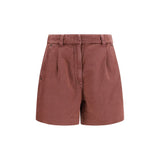 Brunello Cucinelli Brown Cotton Bermuda Shorts for Women
