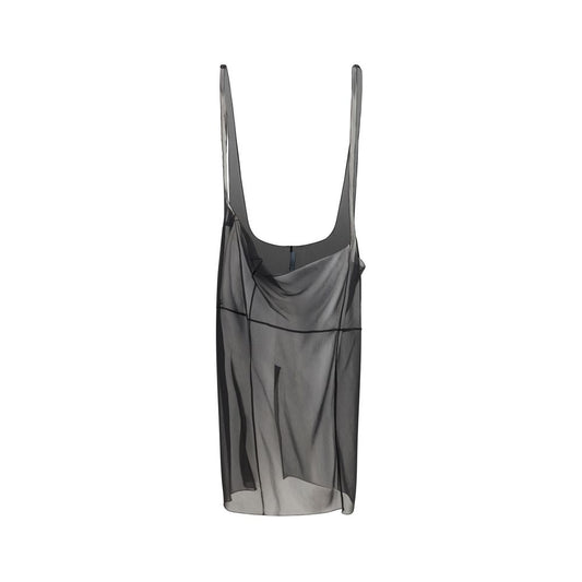 Prada Cigaline Black Midi Skirt with Suspender Straps