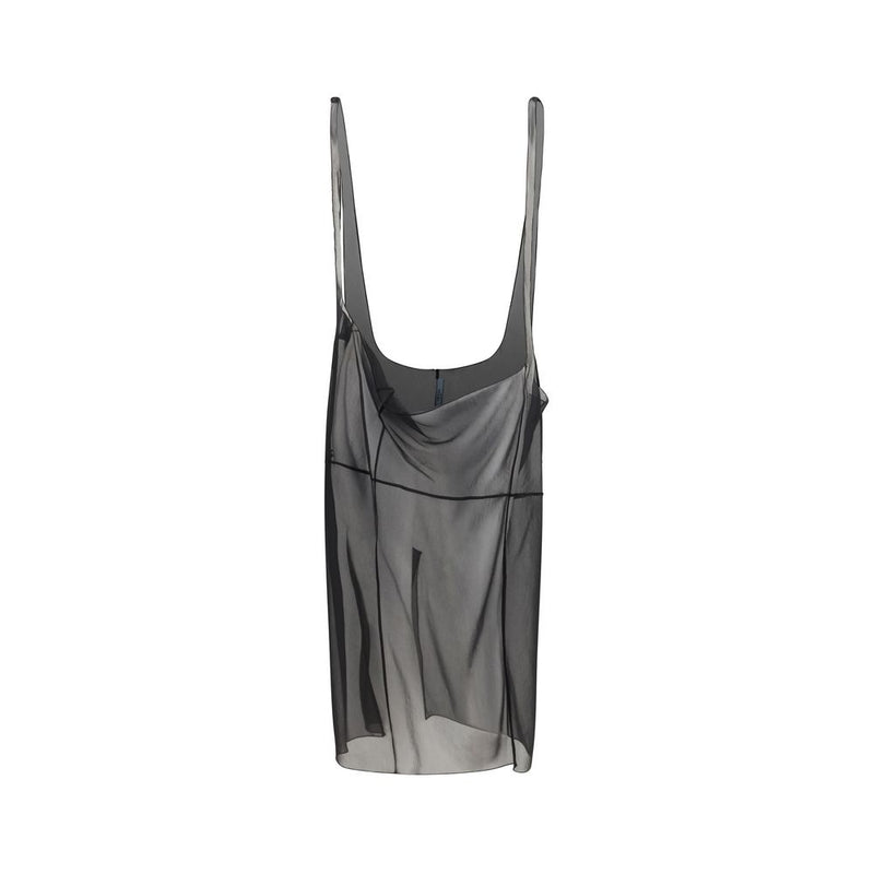 Prada Cigaline Black Midi Skirt with Suspender Straps