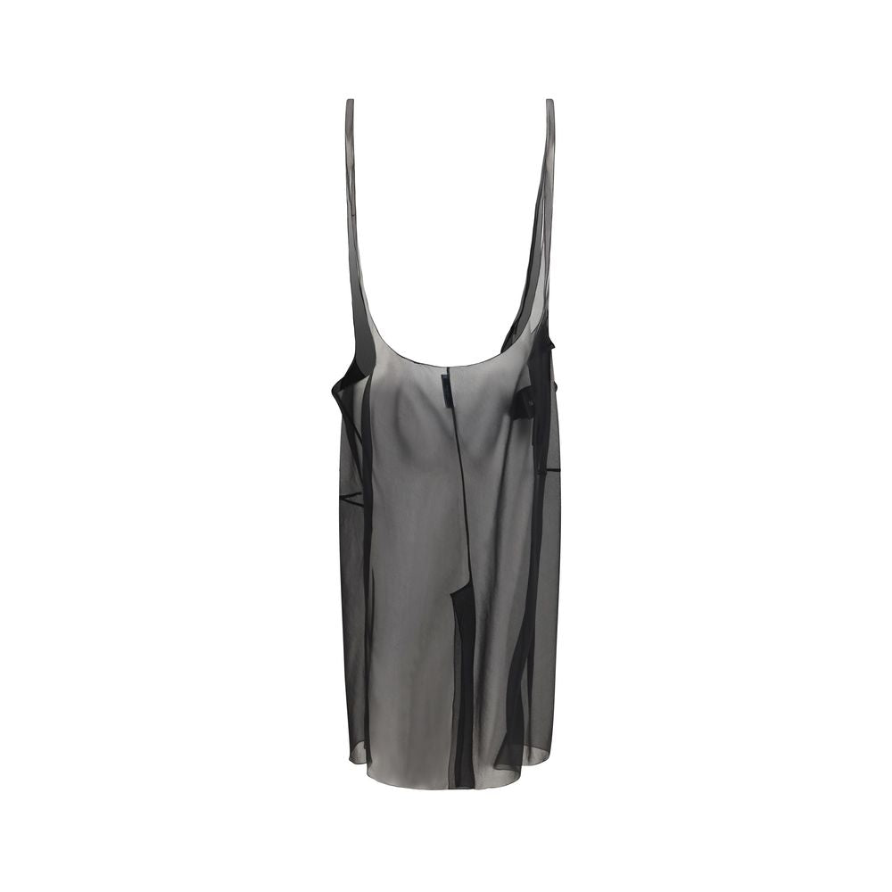 Prada Cigaline Black Midi Skirt with Suspender Straps