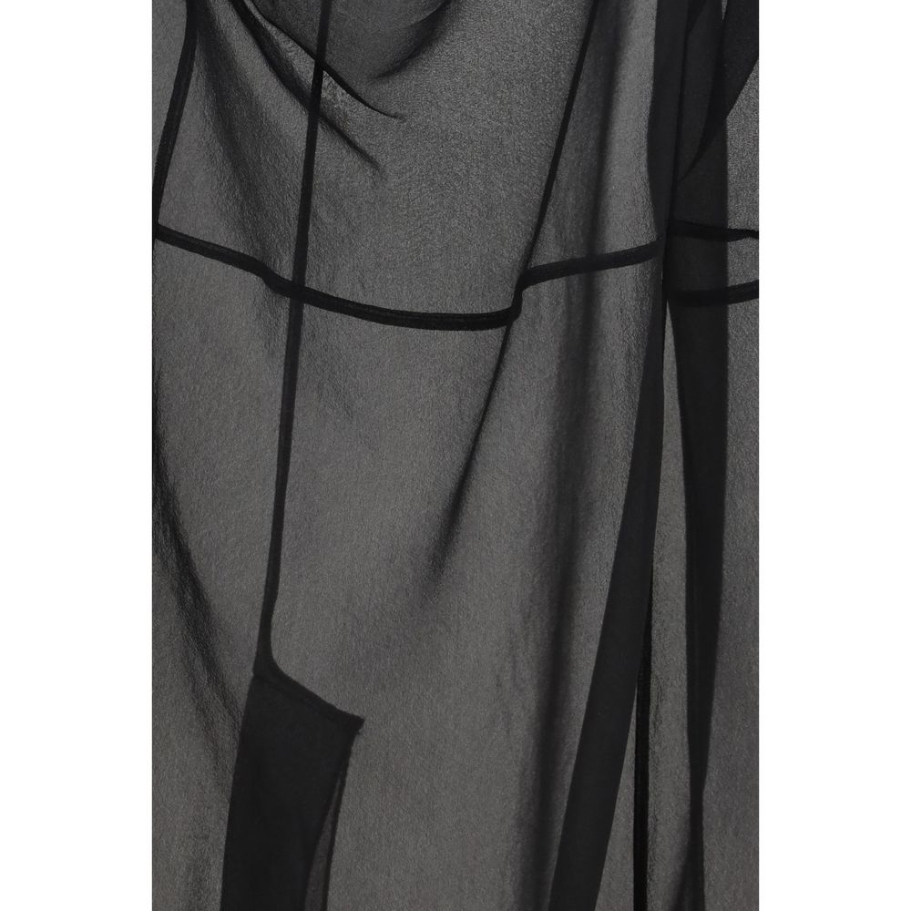 Prada Cigaline Black Midi Skirt with Suspender Straps