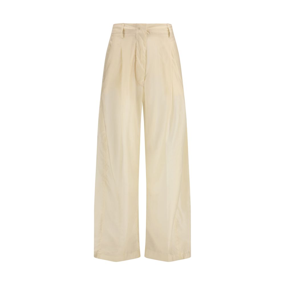 The Latest Billie Beige Cotton Casual Pants for Women