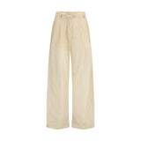 The Latest Billie Beige Cotton Casual Pants for Women