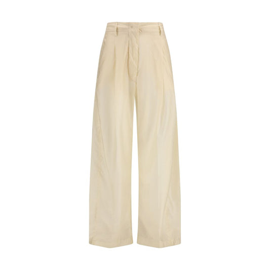 The Latest Billie Beige Cotton Casual Pants for Women
