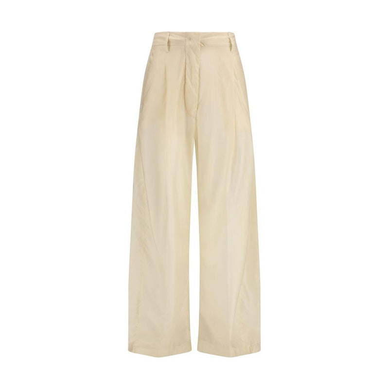 The Latest Billie Beige Cotton Casual Pants for Women