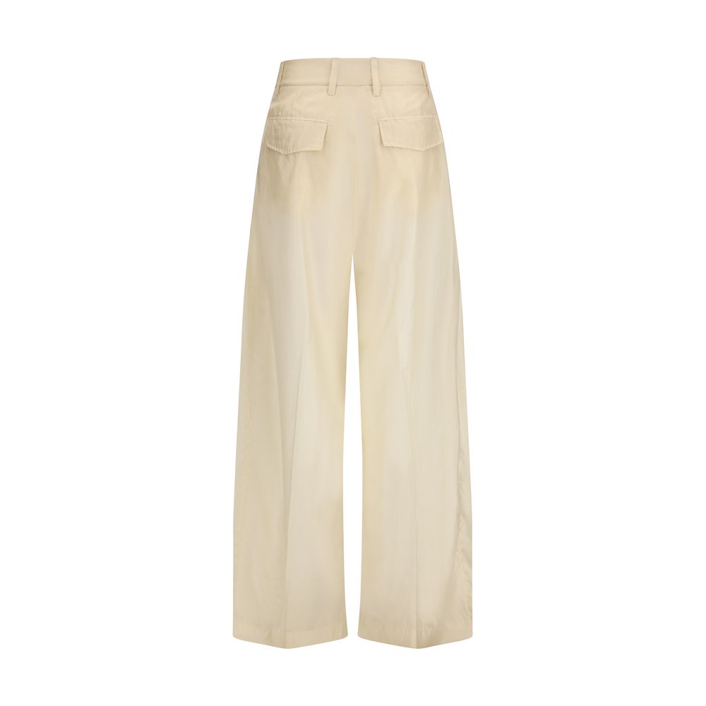 The Latest Billie Beige Cotton Casual Pants for Women