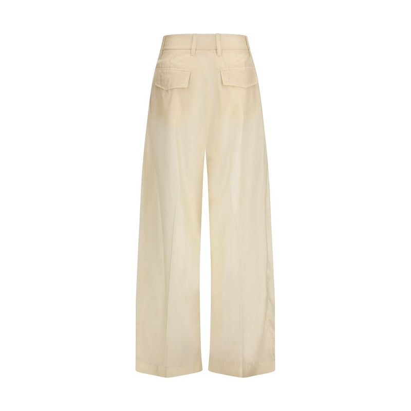 The Latest Billie Beige Cotton Casual Pants for Women