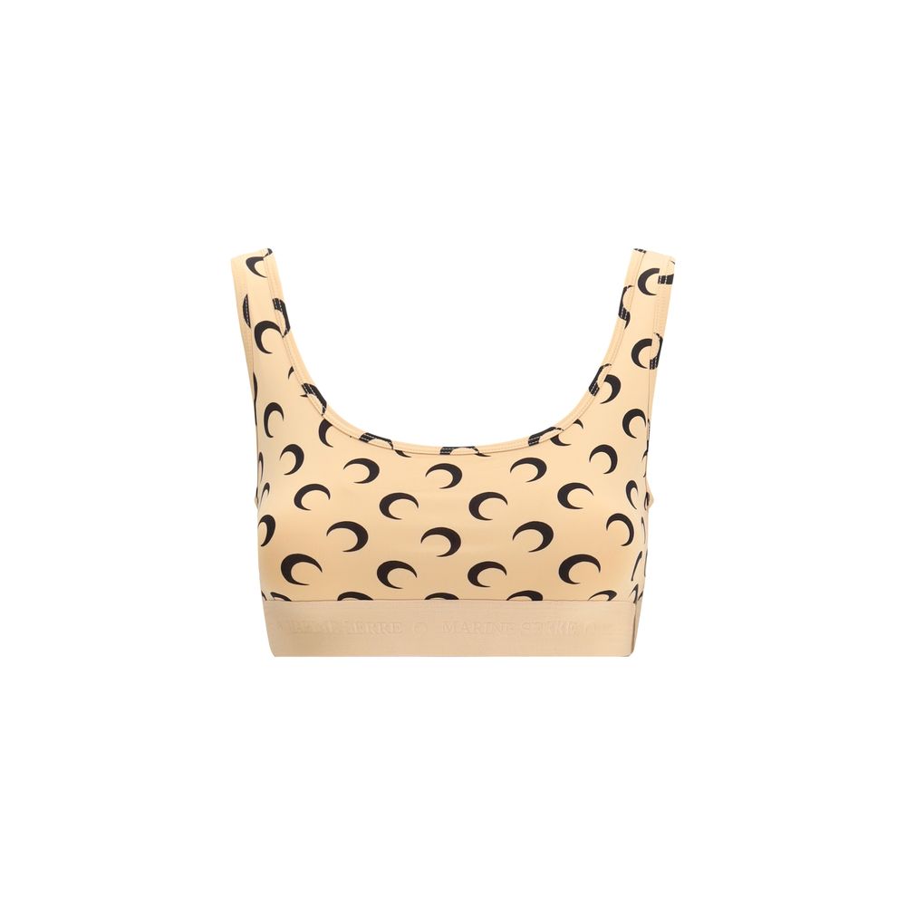 Soutien-gorge de sport Marine Serre en polyamide beige
