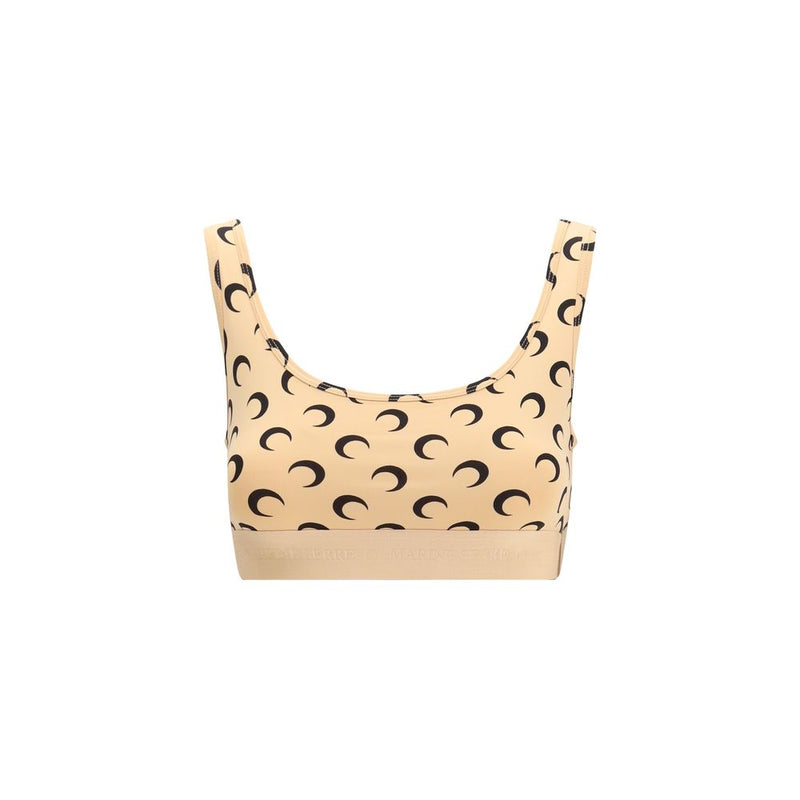 Soutien-gorge de sport Marine Serre en polyamide beige