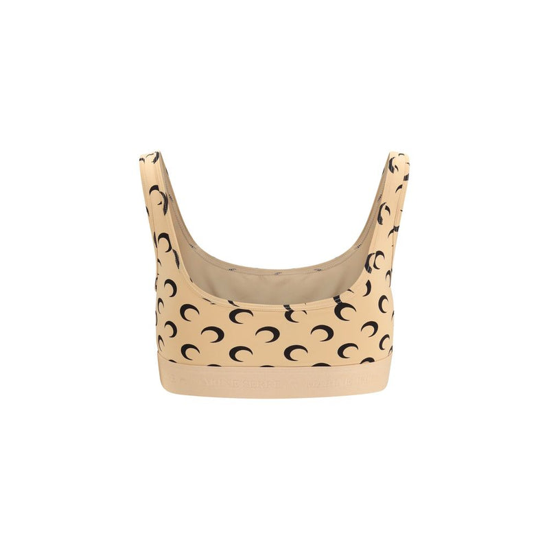 Soutien-gorge de sport Marine Serre en polyamide beige