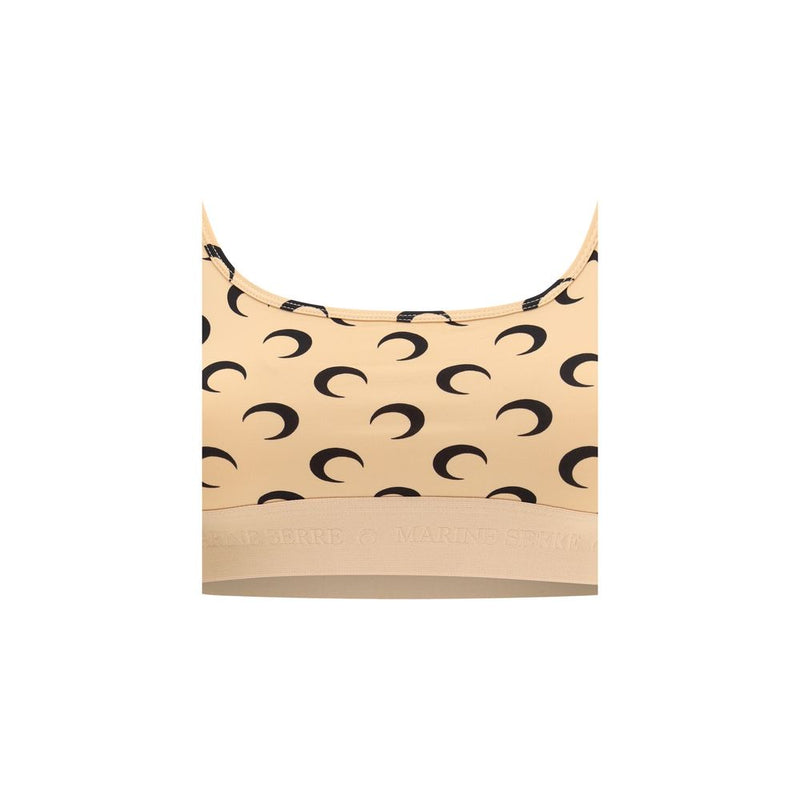 Soutien-gorge de sport Marine Serre en polyamide beige