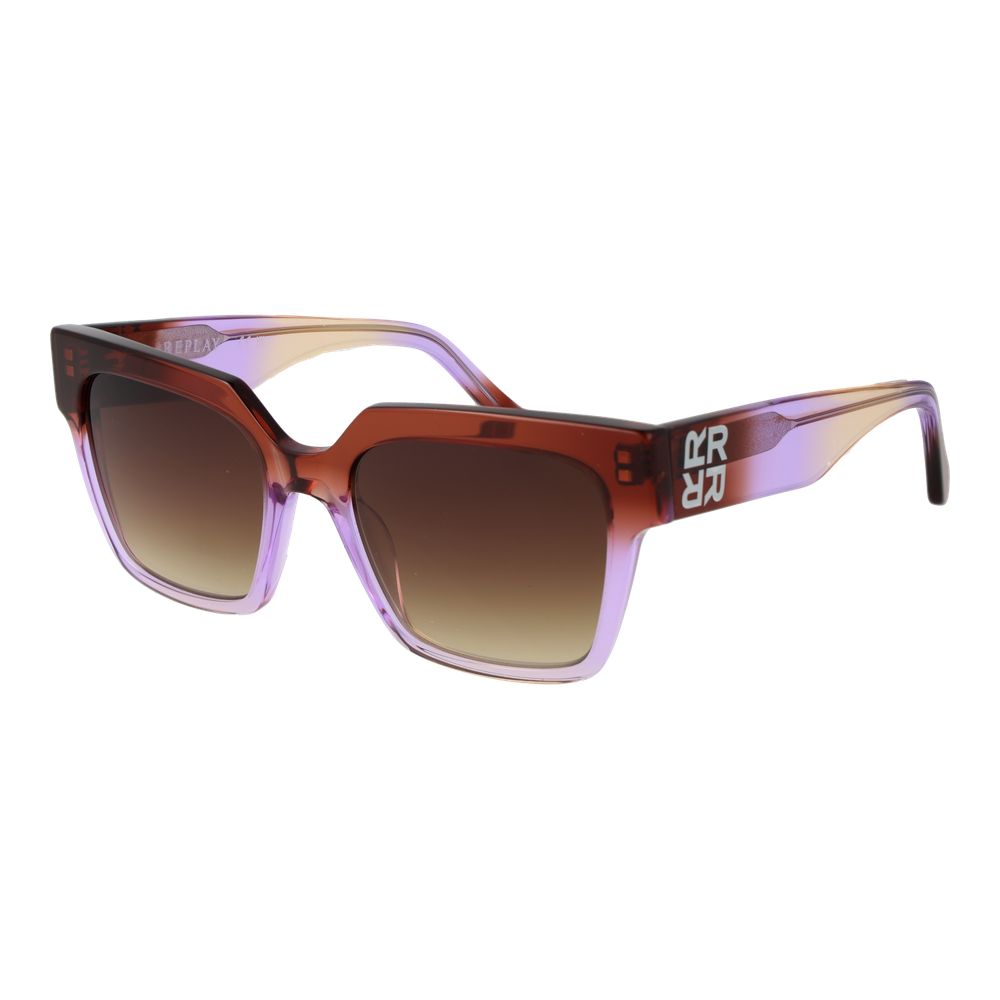 Replay Purple Plastic Sunglasses for Women