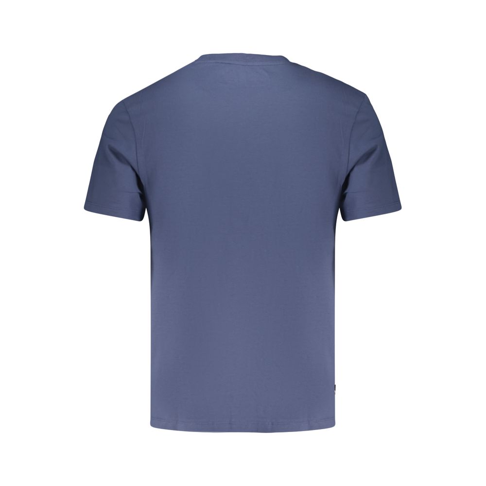 Timberland Blue Cotton Men's T-Shirt - Casual Comfort