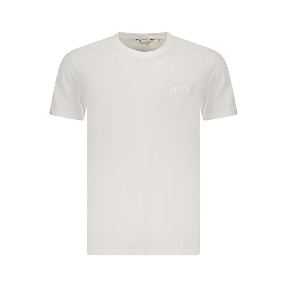 Ellesse Bianco Cotton Men T-Shirt - Style Meets Comfort
