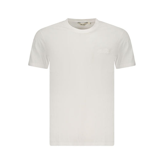 Ellesse Bianco Cotton Men T-Shirt - Style Meets Comfort