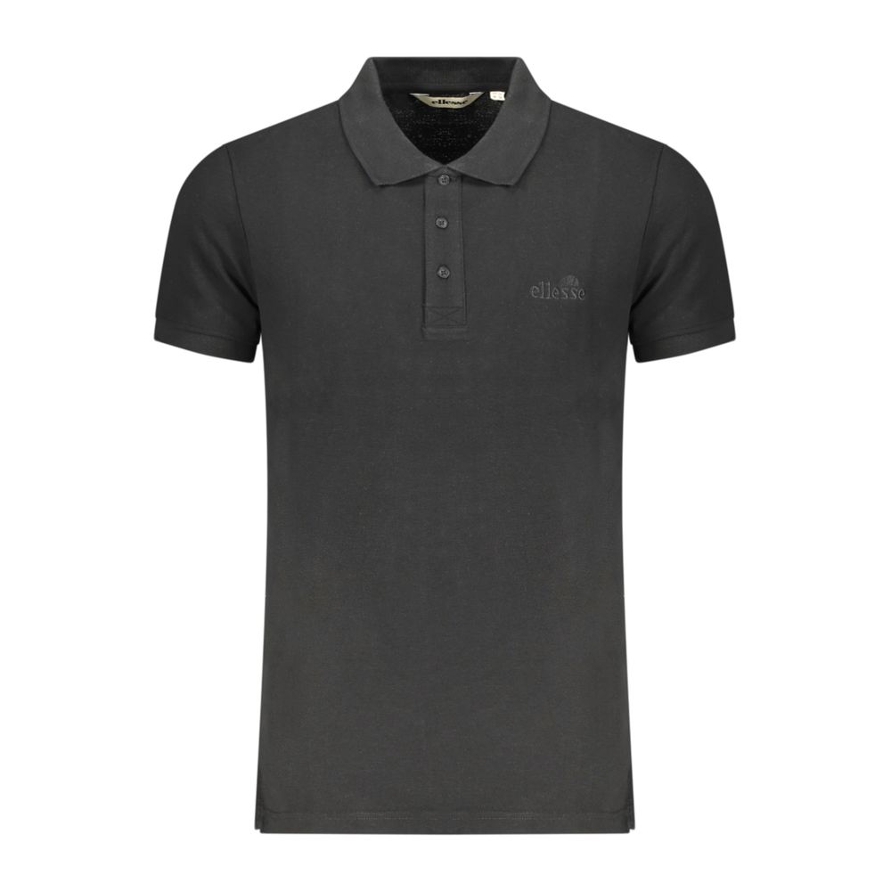 Ellesse Leonardo Polo Noir en Coton pour Homme