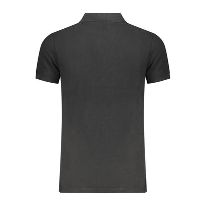 Ellesse Black Cotton Men Polo Shirt