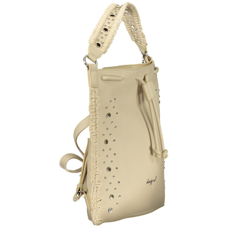 Sac à dos Desigual Bianco Poliuréthane pour femme