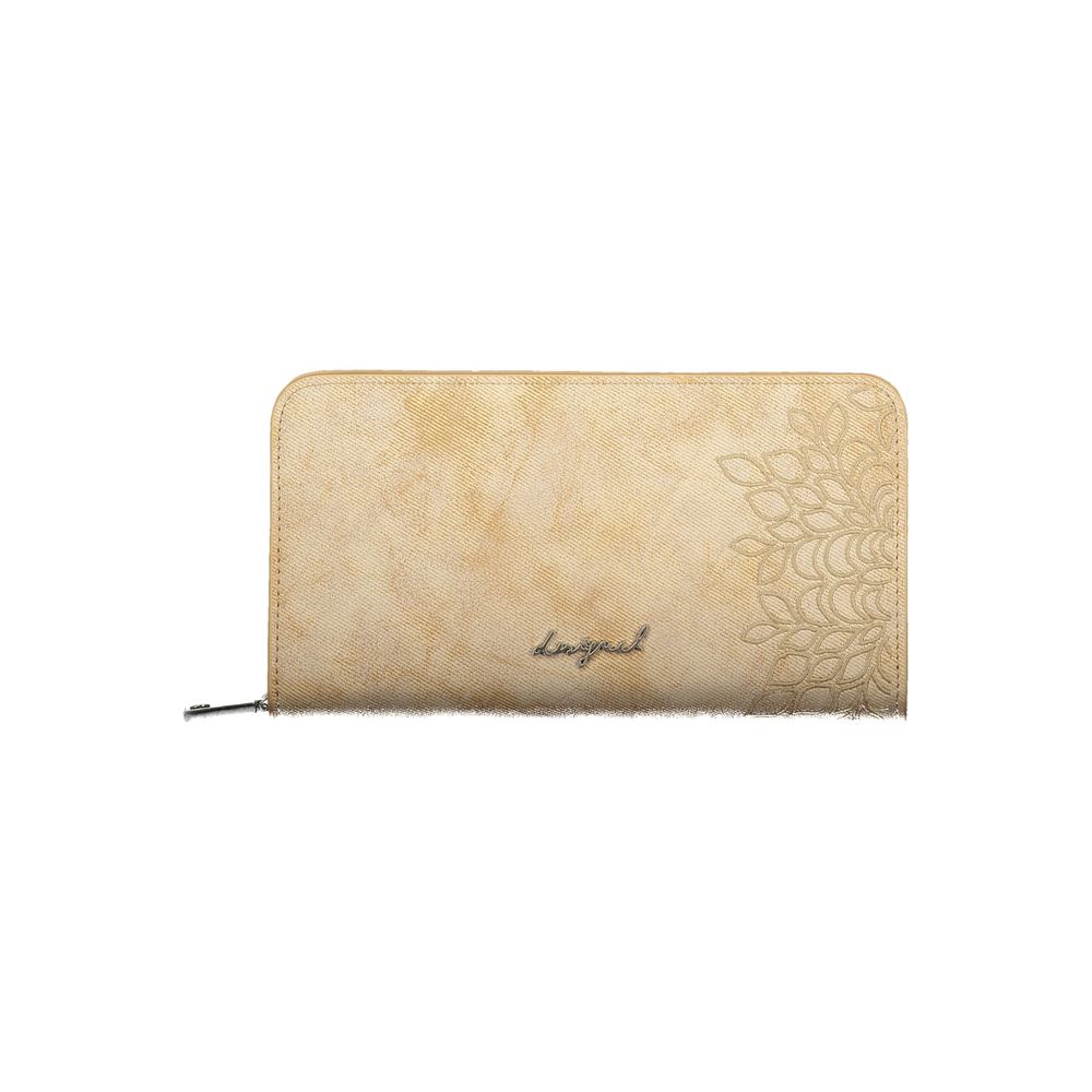 Desigual SIERRA SAND FIONA Beige Polyurethane Wallet for Women